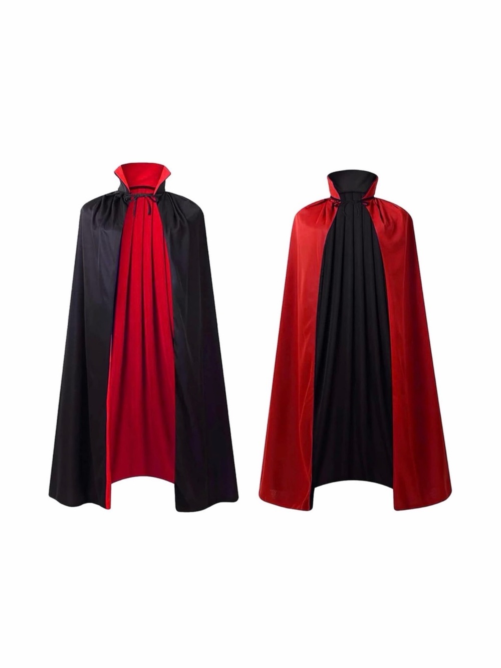 Reversible Adult👨🏻🦱👩🏻Cloak Halloween🎃Cape Vampire🧛Costume Masquerade